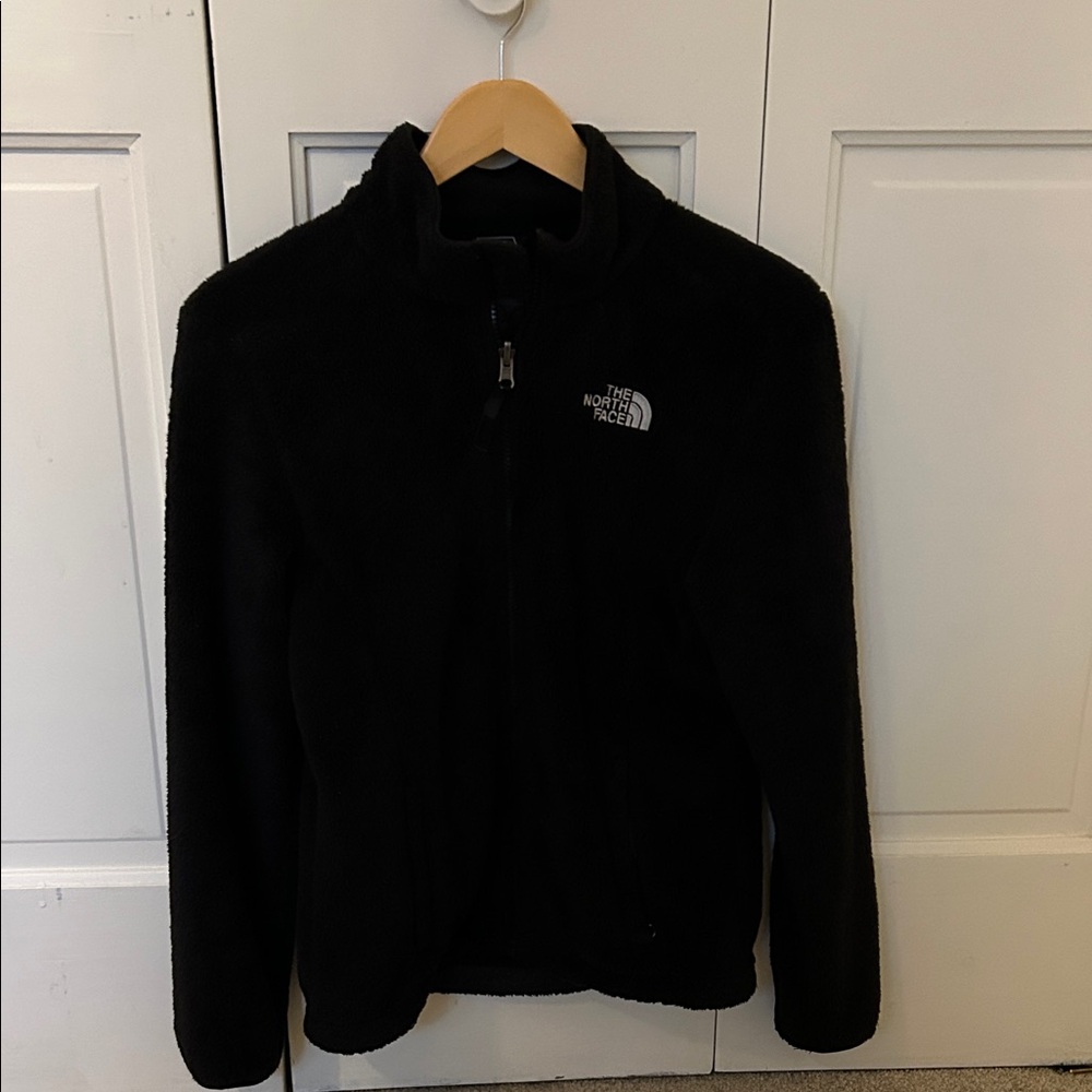 The North Face Black Full-Zip Fuzzy Fleece Jacket